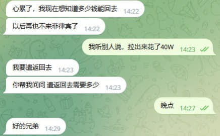 ：菲律宾旅游签续签超期，今年被拉黑blo，现在想回国需要怎么弄，花多少...